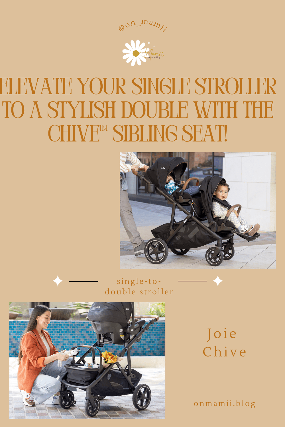 My experience with the Joie Chive stroller: the perfect ally for growing&nbsp;families
